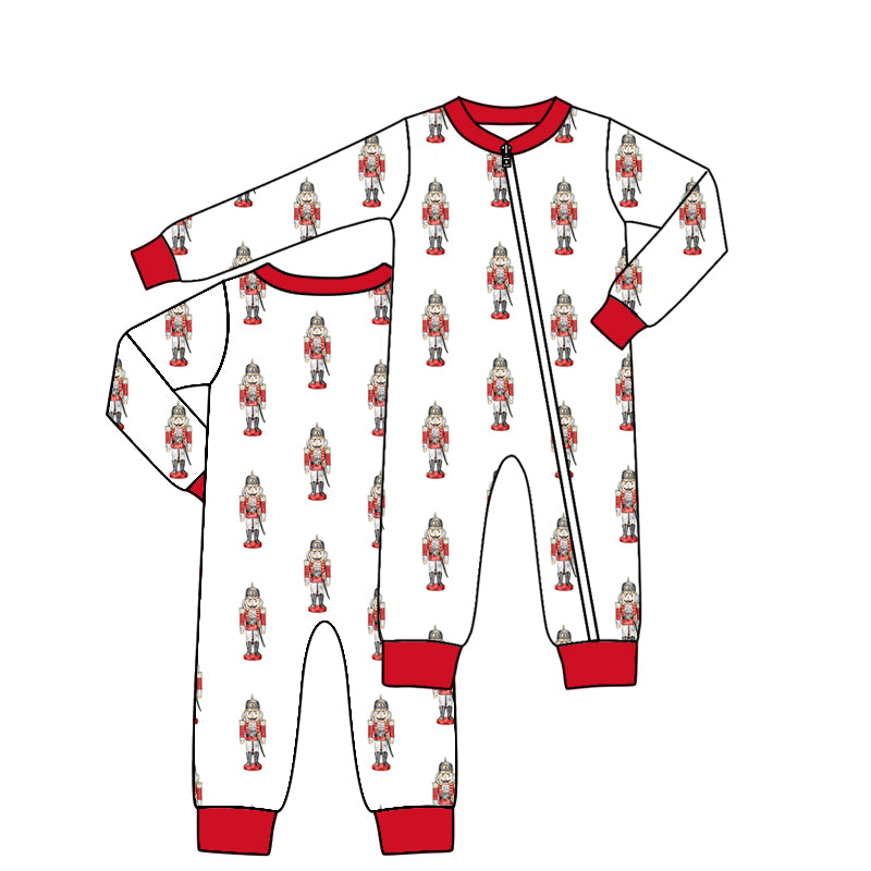 Deadline Aug 2 king baby boys Christmas zipper romper