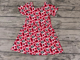 Deadline Aug 3 short sleeves leopard G kids girls team dresses