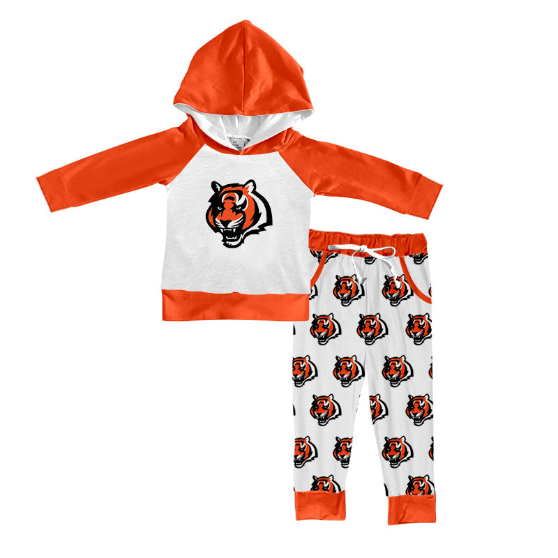 Deadline Aug 7 orange hoodie pants boys team clothes