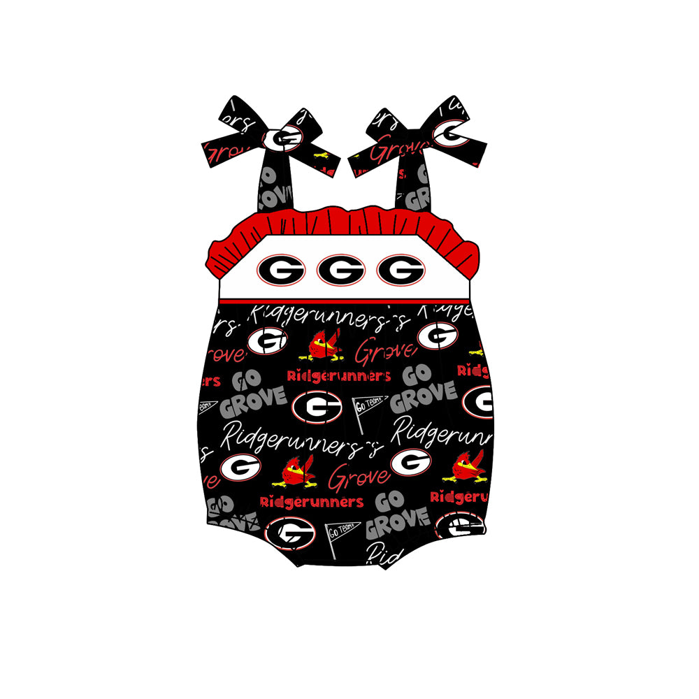 Deadline Aug 11 straps G baby girls team romper