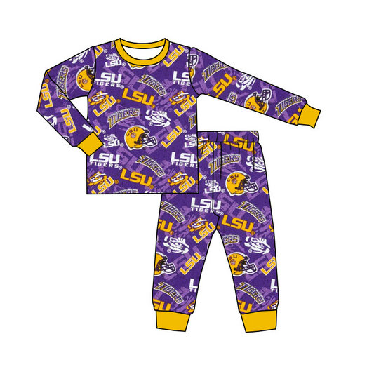 Deadline Aug 30 Long sleeves tiger kids boys team pajamas