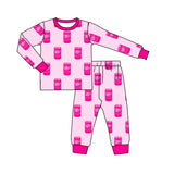 Deadline Sept 13 pink long sleeves kids girls bamboo pajamas