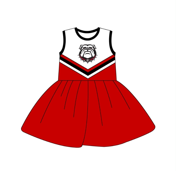 Deadline Sep 17 sleeveless G dog red kids girls team dresses