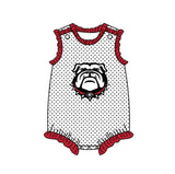 Deadline Sep 17 Sleeveless polka dots G baby girls team romper
