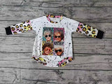 Deadline Sep 17 Long sleeves leopard friends baby romper