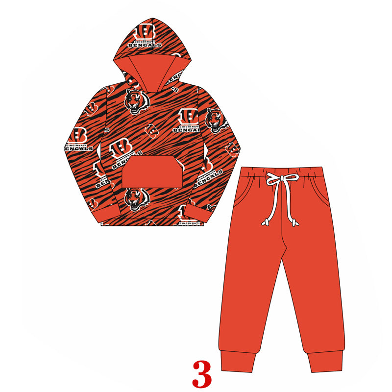 Deadline Sep 20 B orange hoodie pants kids boys team outfits