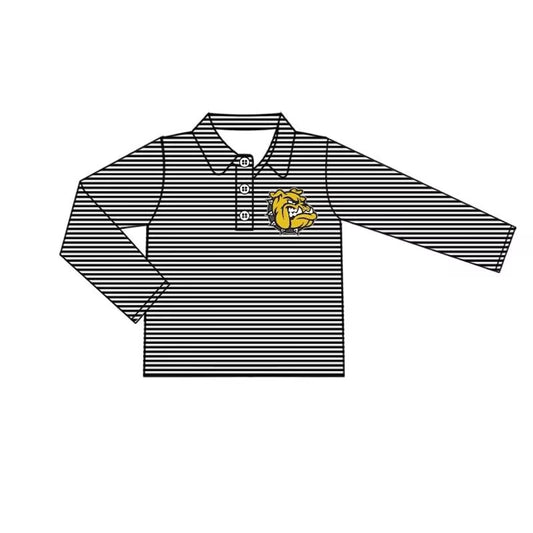 Deadline Sep 21 long sleeves stripe boys team polo shirt