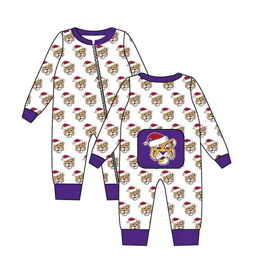 Deadline Sep 24 purple Christmas hat baby kids team sleeper