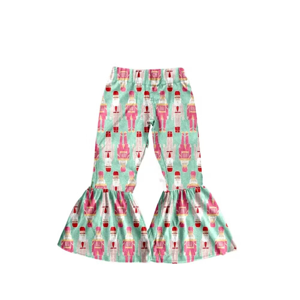 Deadline Sep 29 pink king ballet kids girls Christmas bell bottom pants