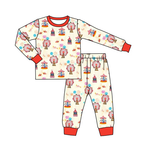 Deadline Sep 29 Ferris Wheel Carousel baby kids pajamas