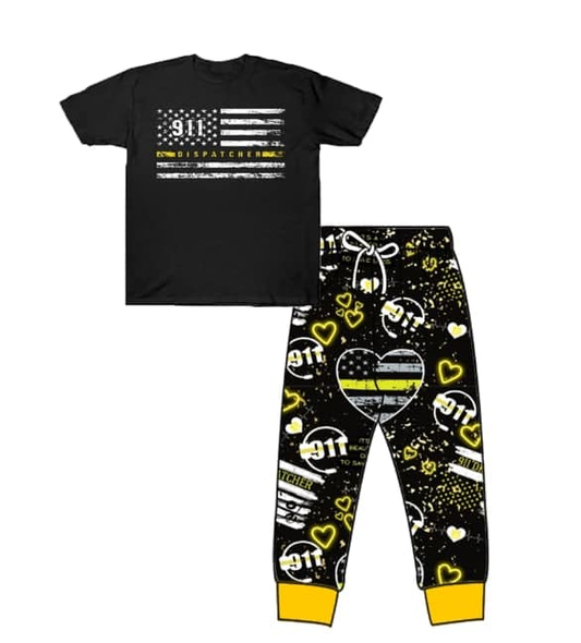 Deadline Sep 29 black flag top pants kids boys clothes