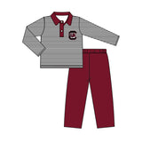 Deadline Oct 3 C stripe polo shirt pants kids boys team clothes