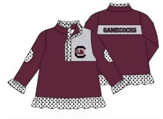 Deadline Oct 3 long sleeves C plaid kids girls team pullover