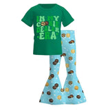 Deadline Oct 3 green cookie top bell bottom pants girls clothes