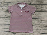 Deadline Oct 15 short sleeves stripe football boys team polo shirt