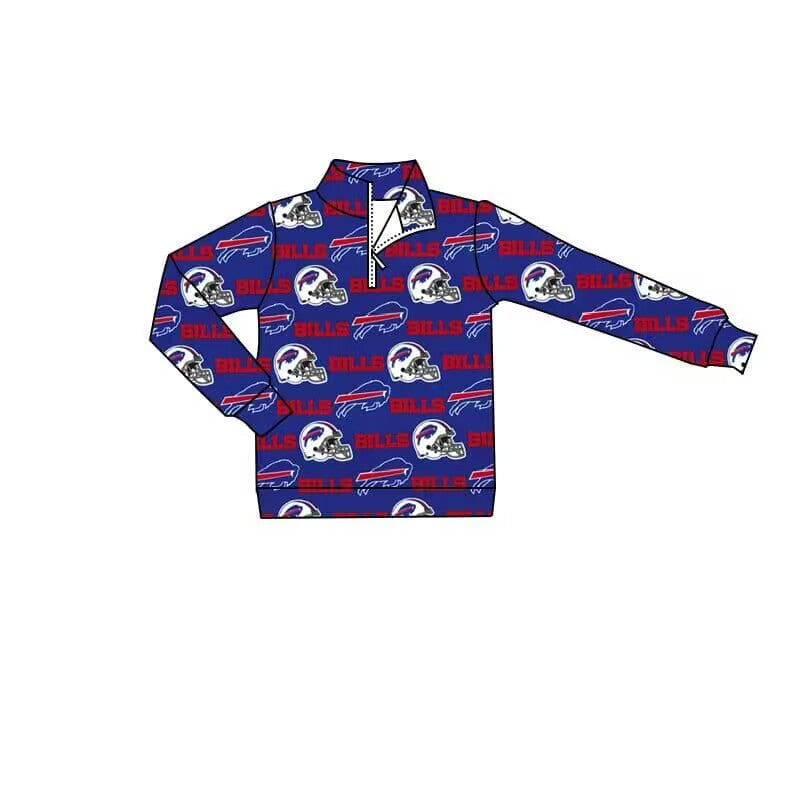 Deadline Oct 15 blue long sleeves kids zipper pullover