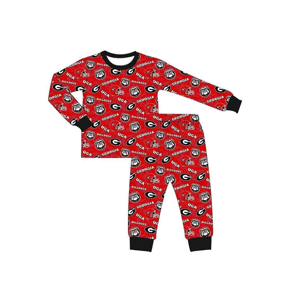 Deadline Oct 15 red long sleeves G dog boys team pajamas