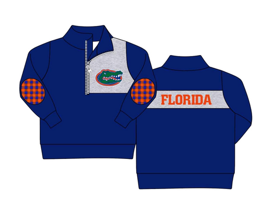 Deadline Oct 20 blue plaid alligator kids boys team pullover