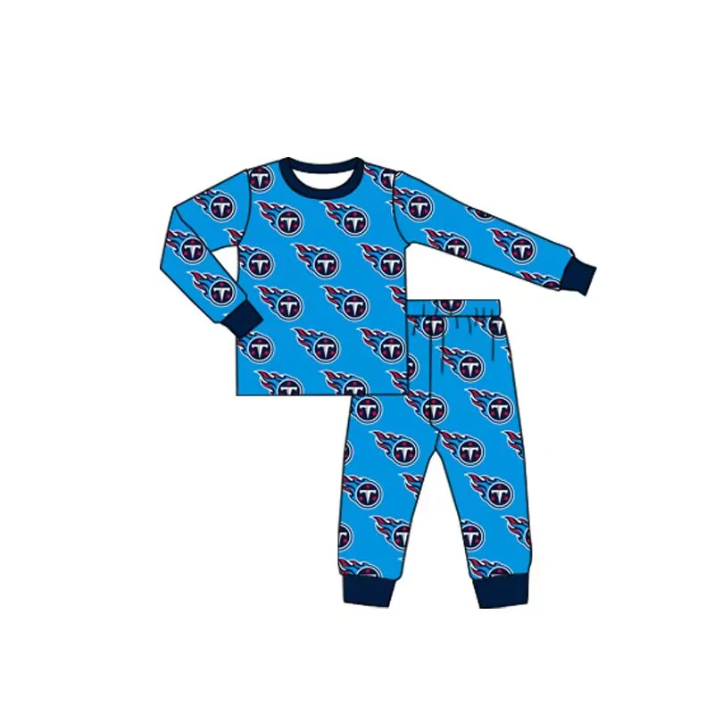 Deadline Oct 26 blue T long sleeves kids team pajamas