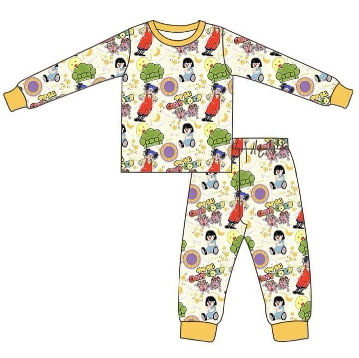 Deadline Oct 27 yellow long sleeves baby kids pajamas