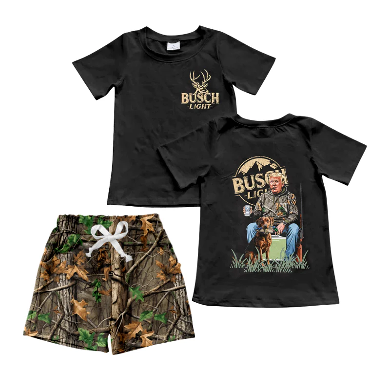 Deadline  Nov 29 black deer top camo shorts boys clothes