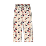 MOQ 5 pcs flag stars adult women sleepwear bottom pants