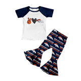 Deadline Jan 25 peace love navy raglan top pants girls team outfits