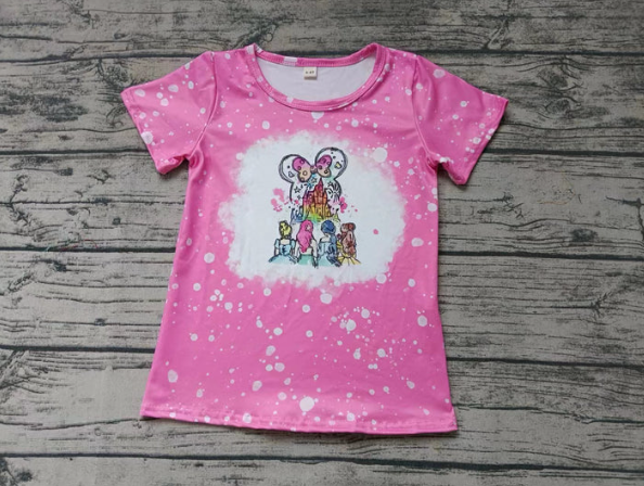 Deadline Feb 2 pink bleached short sleeves baby girls princess shirt