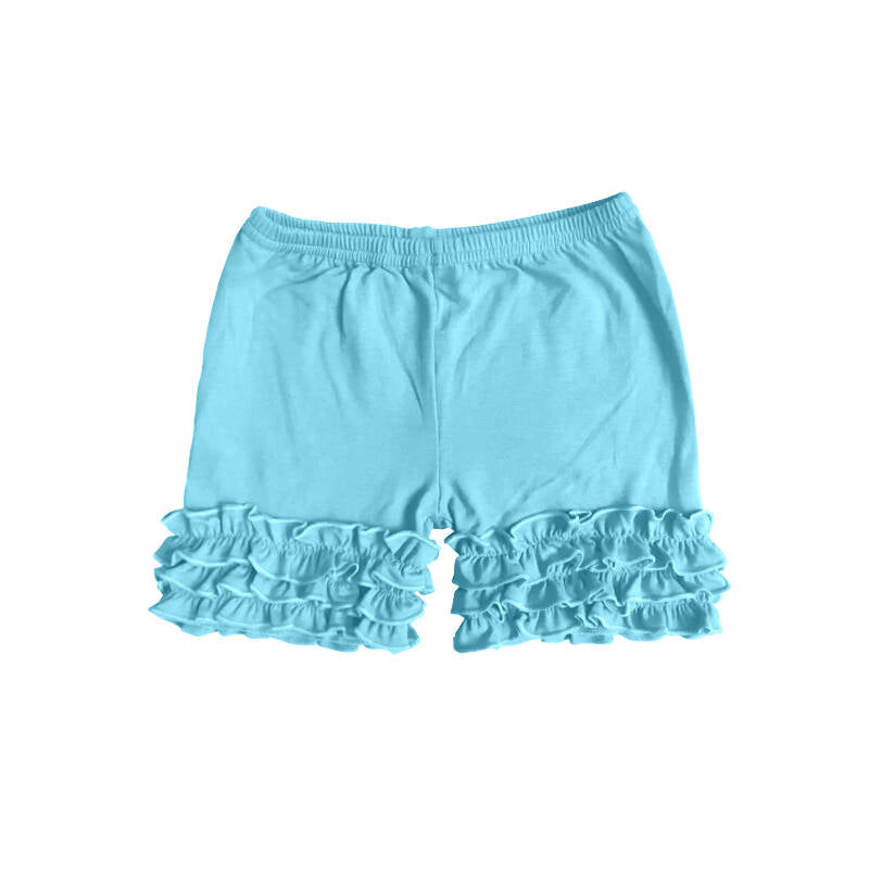 Deadline Feb 4 aqua cotton kids girls icing ruffle shorts