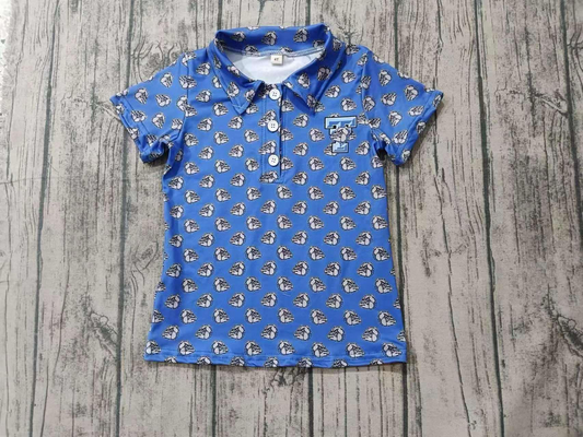 Deadline March 16 short sleeves blue T kids boys team polo shirt