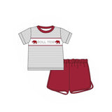 Deadline March 16 stripe short sleeves elephant boys team clothes