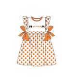 Deadline March 16 yellow polka dots dogs kids girls team dress