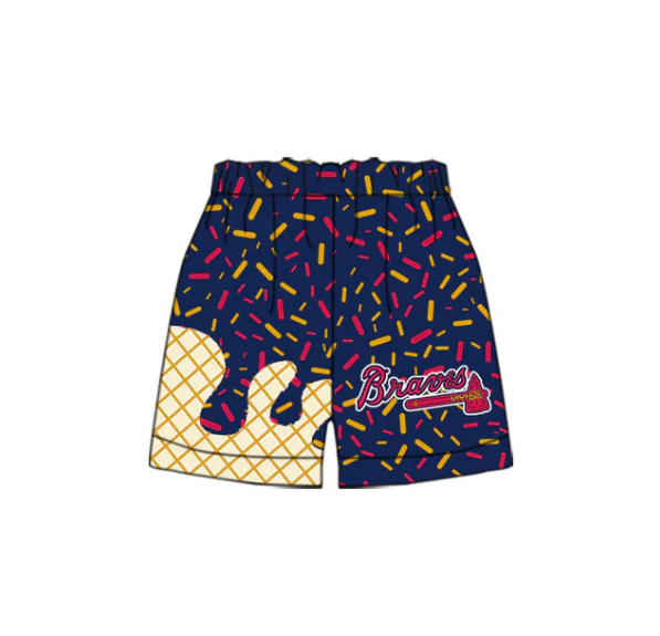 Deadline May 29 navy ice cream sprinkle kids boys team shorts
