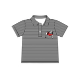 Deadline May 29 stripe short sleeves G dog kids boys polo team shirt