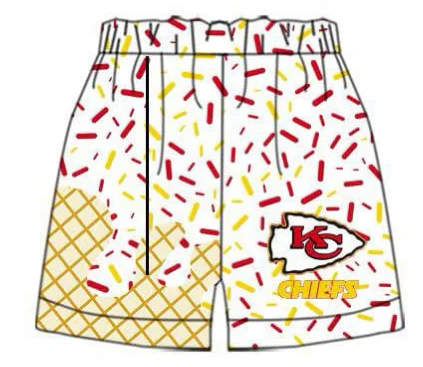 Deadline July 4 2025 K C ice cream sprinkle kids girls summer shorts