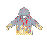 Deadline July 11 2025 long sleeves grey ice cream sprinkle kids team hoodie