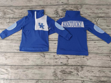 Deadline July 22 2025 blue U K plaid kids boys team pullover