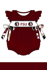 Deadline Aug 5 2025 Flutter sleeves F S U baby girls team romper