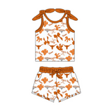 Deadline Aug 11 2025 sleeveless bull skull bow girls team outfits