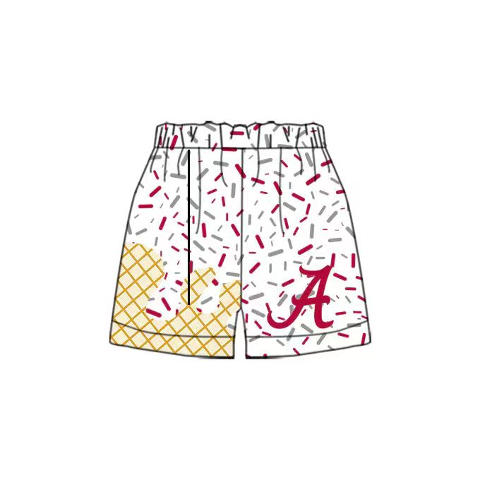 Deadline Sept 2 2025 A ice cream drip boys summer team shorts