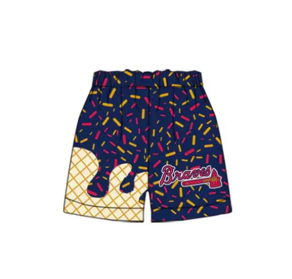 Deadline Sept 2 2025 brave ice cream drip boys summer team shorts