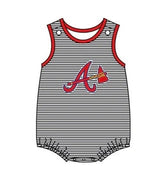 Deadline Sept 2 2025 stripe sleeveless brave baby boy team romper