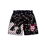 MOQ 8 pcs black maroon ice cream sprinkle kids boys team shorts