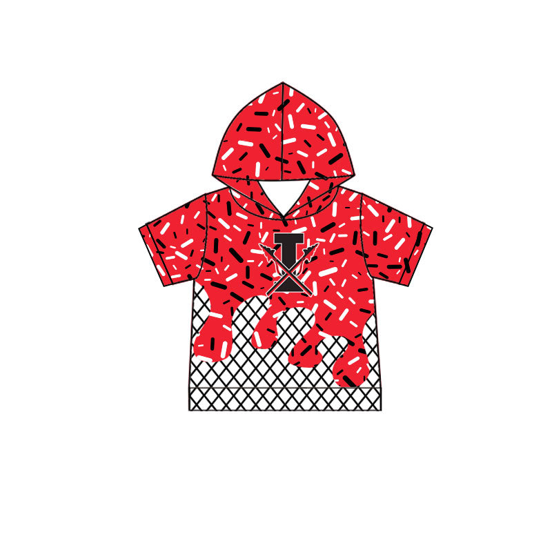 MOQ 8 pcs I red ice cream sprinkle toddler kids team hoodie