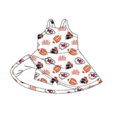 MOQ 5 pcs straps K C football kids girls team athletic dress