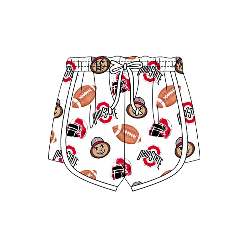 MOQ 5 pcs O football kids girls summer team shorts