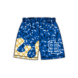 MOQ 5 pcs blue ice cream sprinkle S L kids boys team shorts