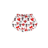 MOQ 5 pcs red bow I women team active summer shorts