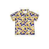 MOQ 5 pcs short sleeves lion kids boys team polo shirt