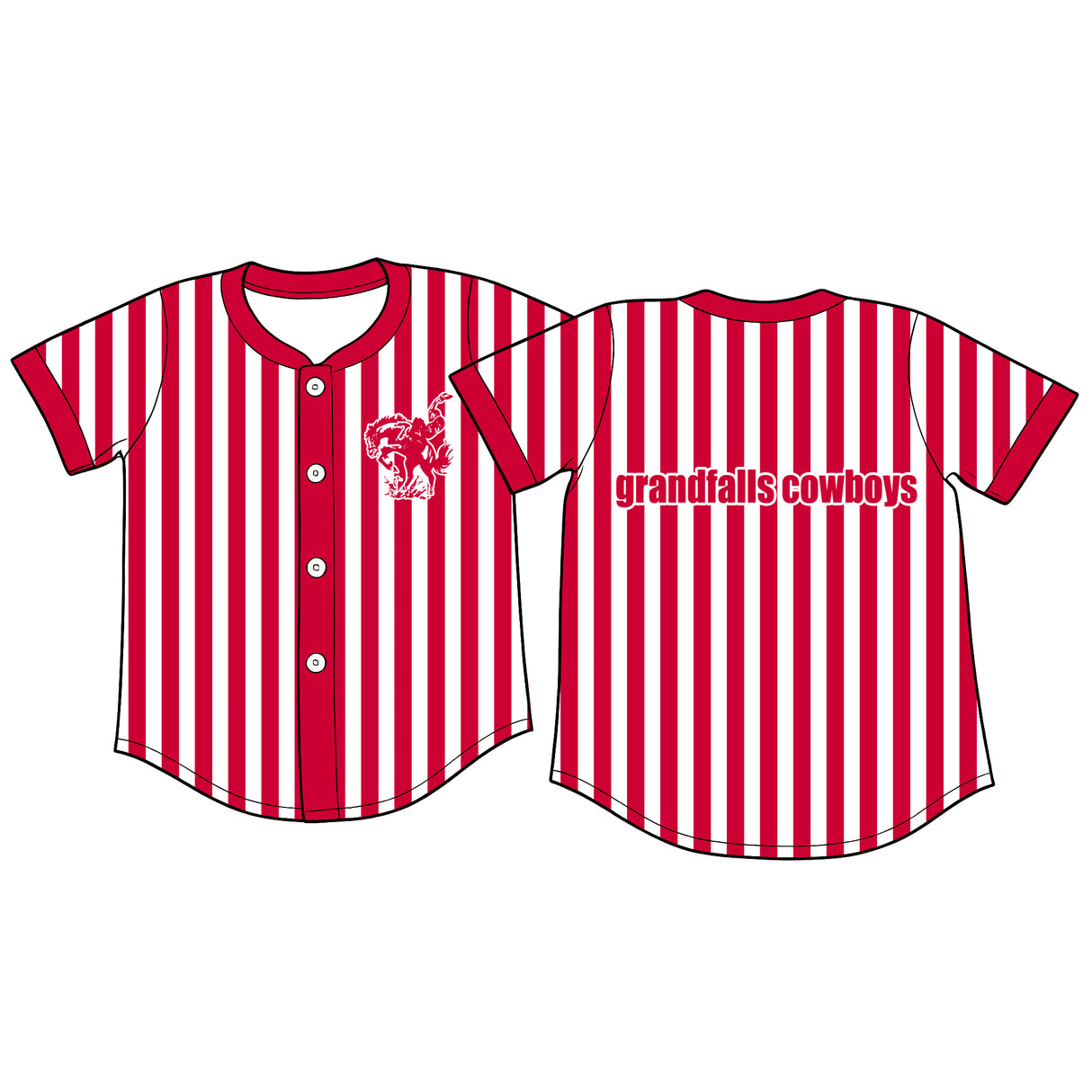 MOQ 5 pcs short sleeves red stripe boy team button down shirt